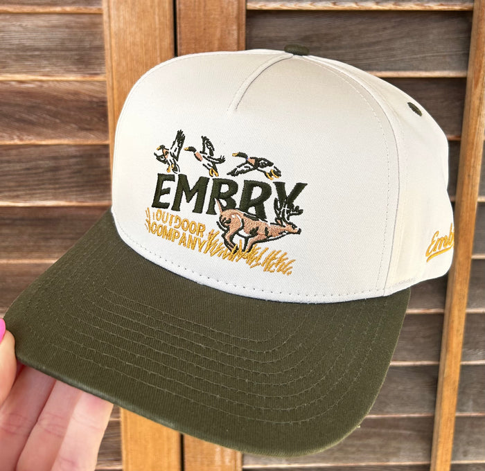 Embry Cream/ Green Rut Hat