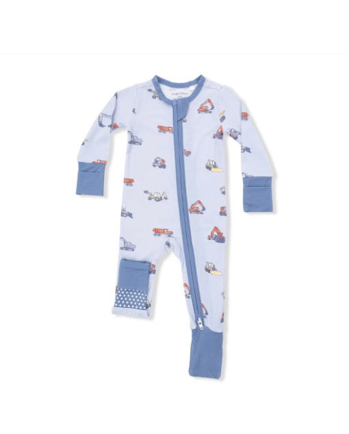 Angel Dear Convertible Romper- Construction Vehicle