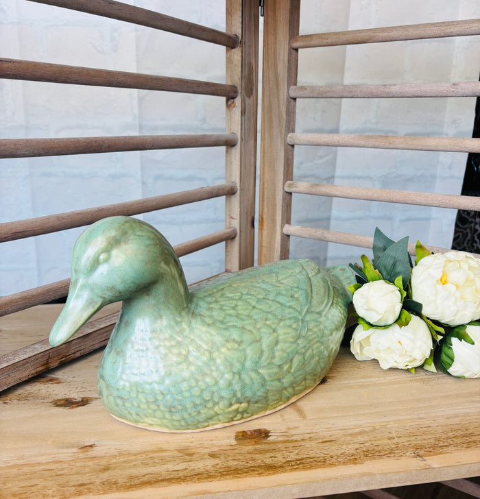 Sonshine Pottery Large Turquoise Duck
