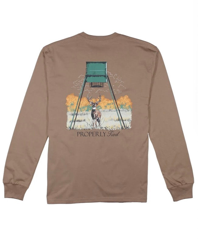 Properly Tied Boys Deer Feeder LS Walnut