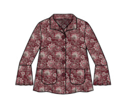 HABITAT FLORAL BLOCK PRINT FLOUNCE JACKET