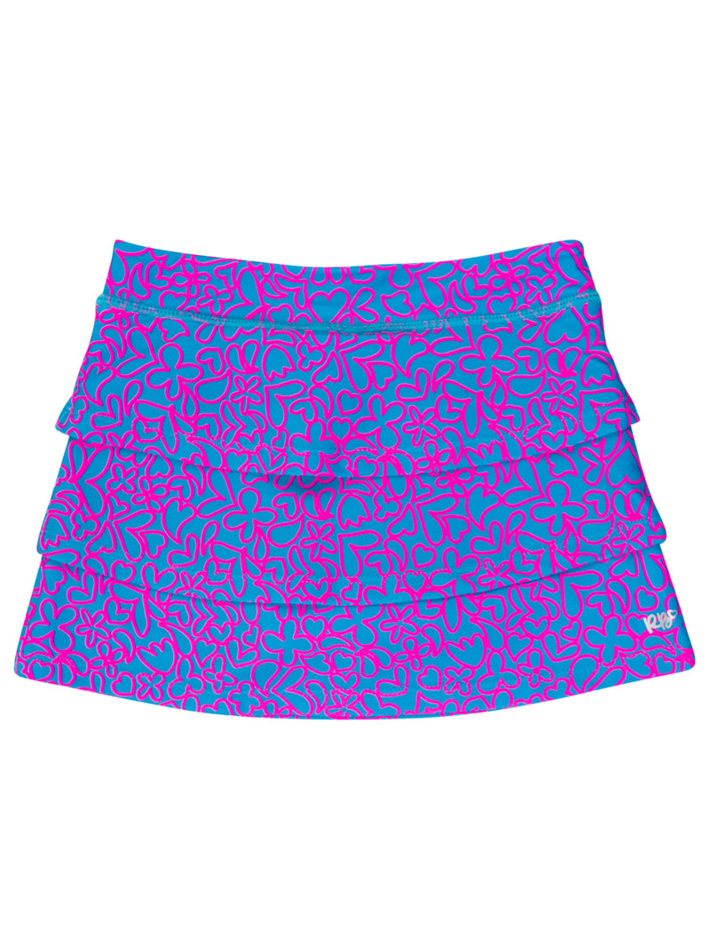 RuffleButts Neon Glow Active Skort