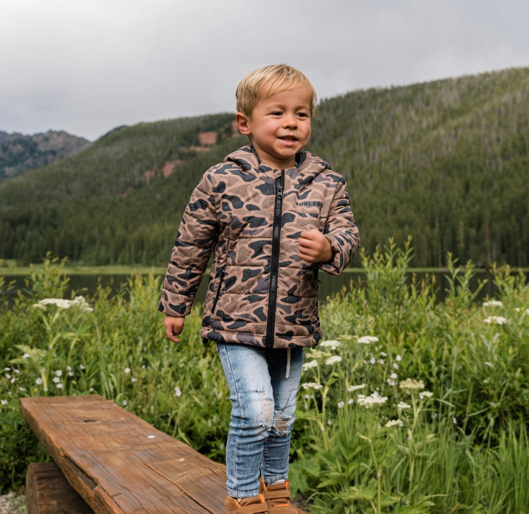 Burlebo-Youth - Puffer Jacket -Gauge Camo