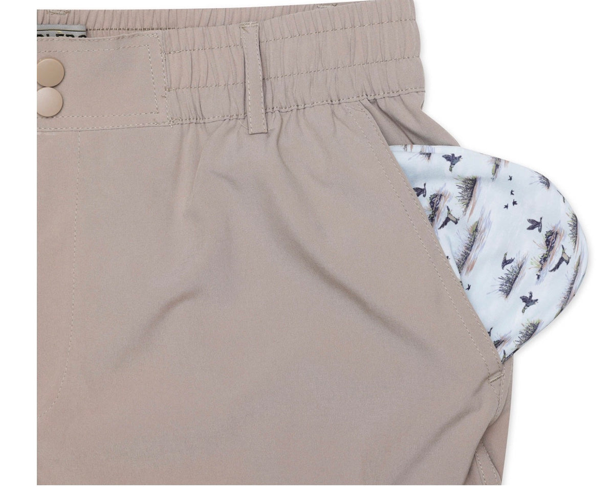 Burlebo Everyday Short 7” -COBBLESTONE KHAKI - DUCK HUNT POCKET