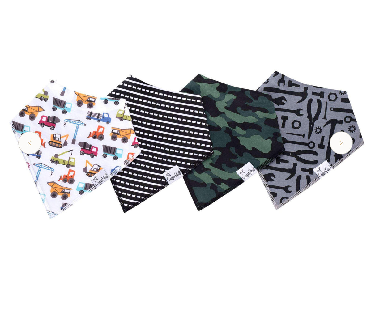 Copper Pearl Baby Bandana Bibs