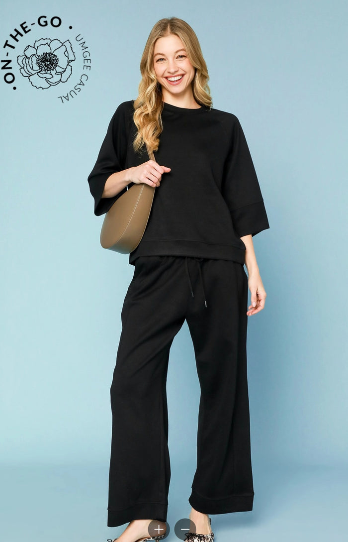 Luxeknit On-The-Go Straight Leg Pants Set