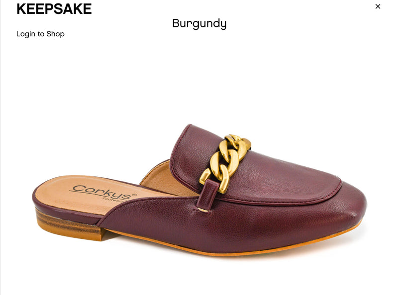 Corkys Keepsake Burgundy SlipOn Shoes