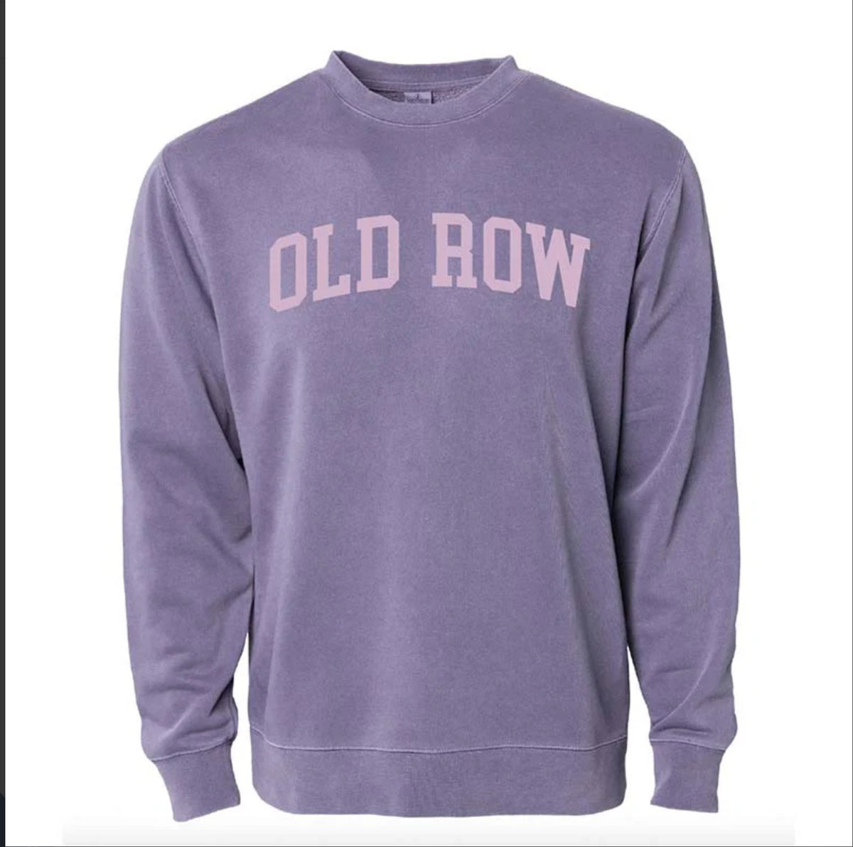 OLD ROW ARCH CREWNECK SWEATSHIRT IN PLUM