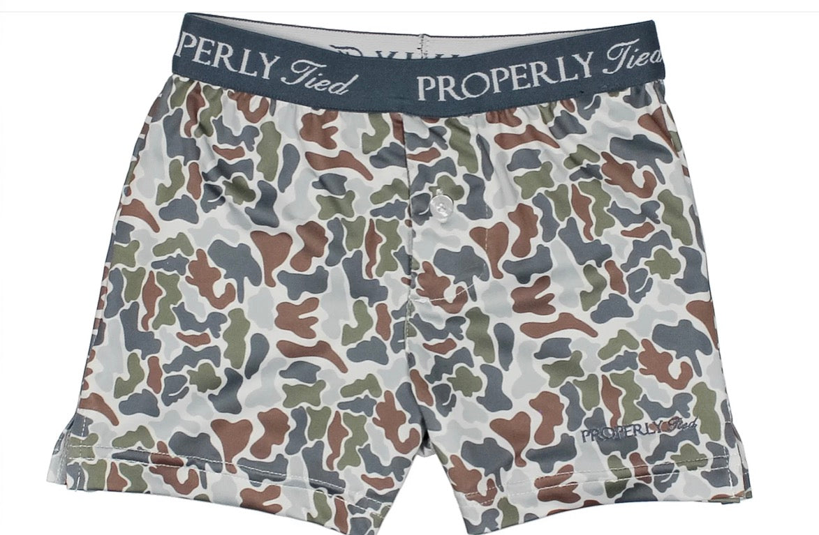 Properly Tied Boys Inlet Boxer Terra camo