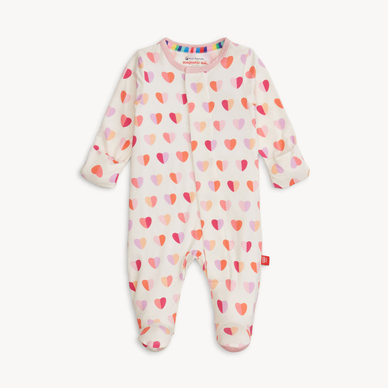 Magnetic Me  Pink Xoxo Modal Footie