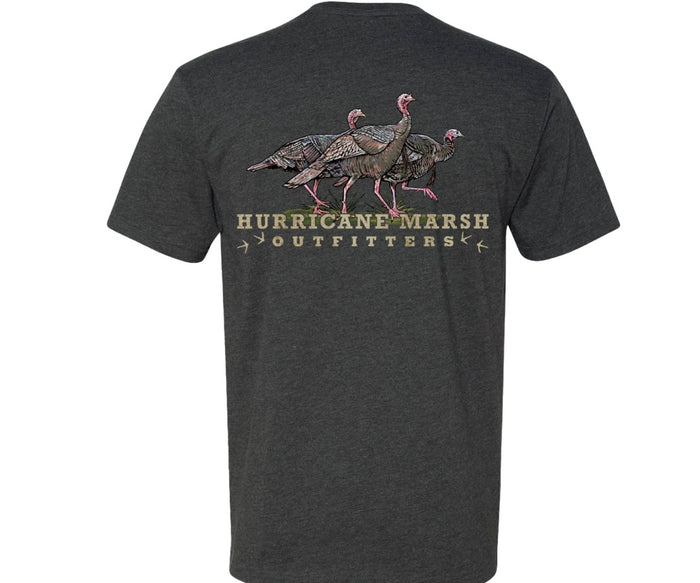 Hurricane Marsh-TRES PAVOS TEE - CHARCOAL GREY