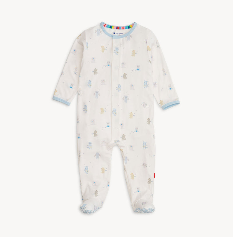 Magnetic Me Blue Baby Beats Modal Footie