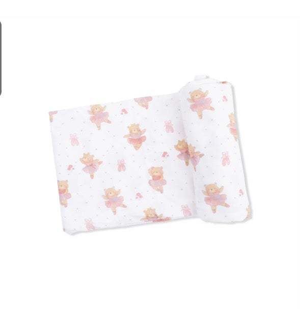 Angel Dear Swaddle Blanket-Teddy Bear Ballerina