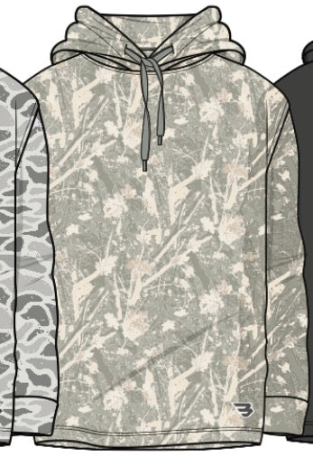 Burlebo-PERFORMANCE HOODIE-DRIFTER CAMO