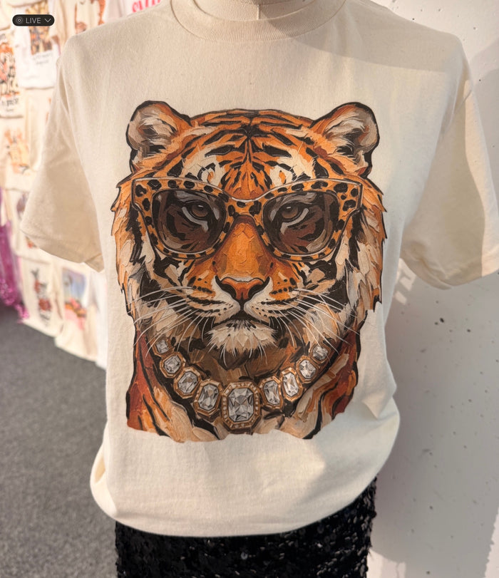 Glam Tiger Graphic Tee