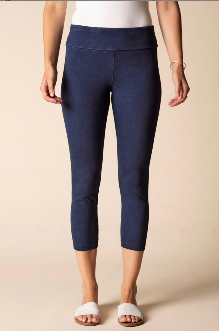 HABITAT STONEWASH COTTON KNITS CROP PANT