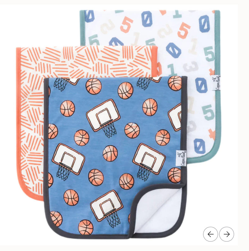Copper Pearl Premium Burp Cloths