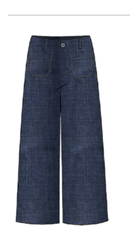 HABITAT STRETCH DENIM WIDE LEG ANKLE