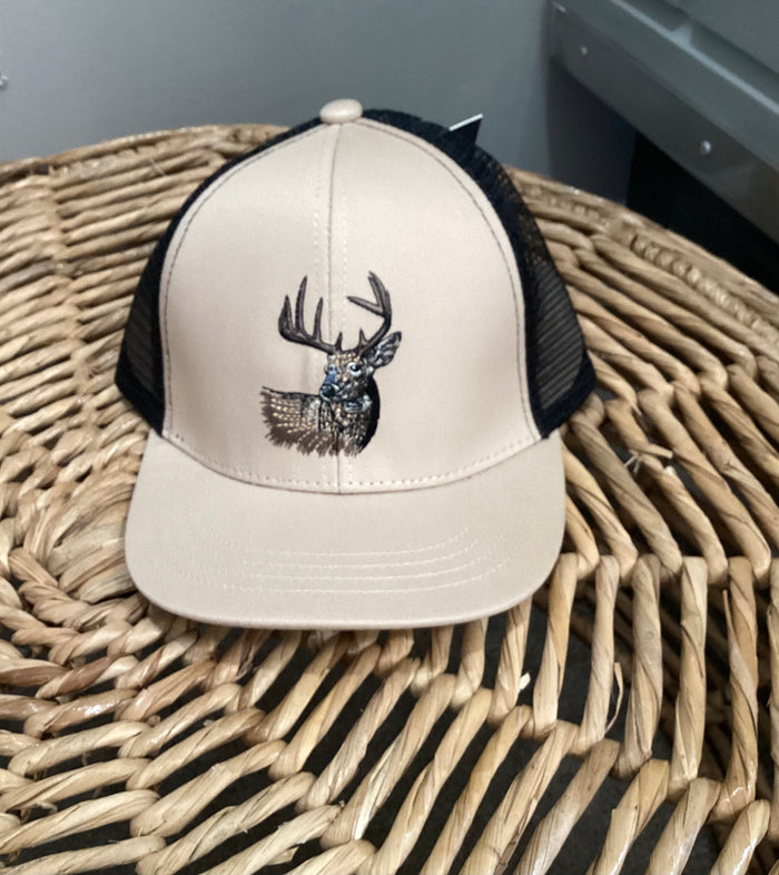Properly Tied Boys Trucker Hat Buck