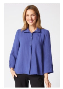 HABITAT EXPRESS SOLID HIDDEN PLACKET SHIRT