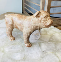 SonShine Pottery Bulldog Standing Nutmeg