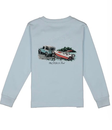 Properly Tied Boys Launch LS Periwinkle