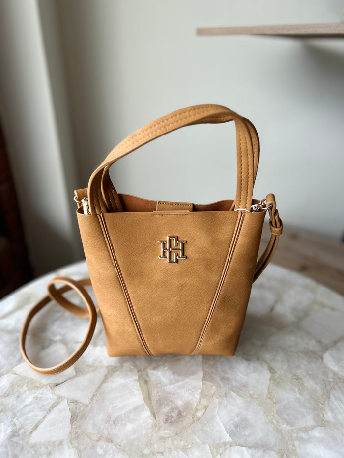 Caroline Hill Banks Mini Bucket Bag - Mustard S