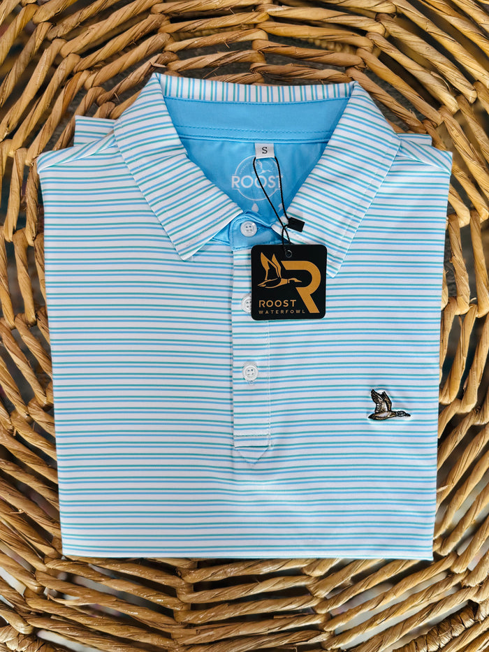 Roost-carlisle polo blue/green