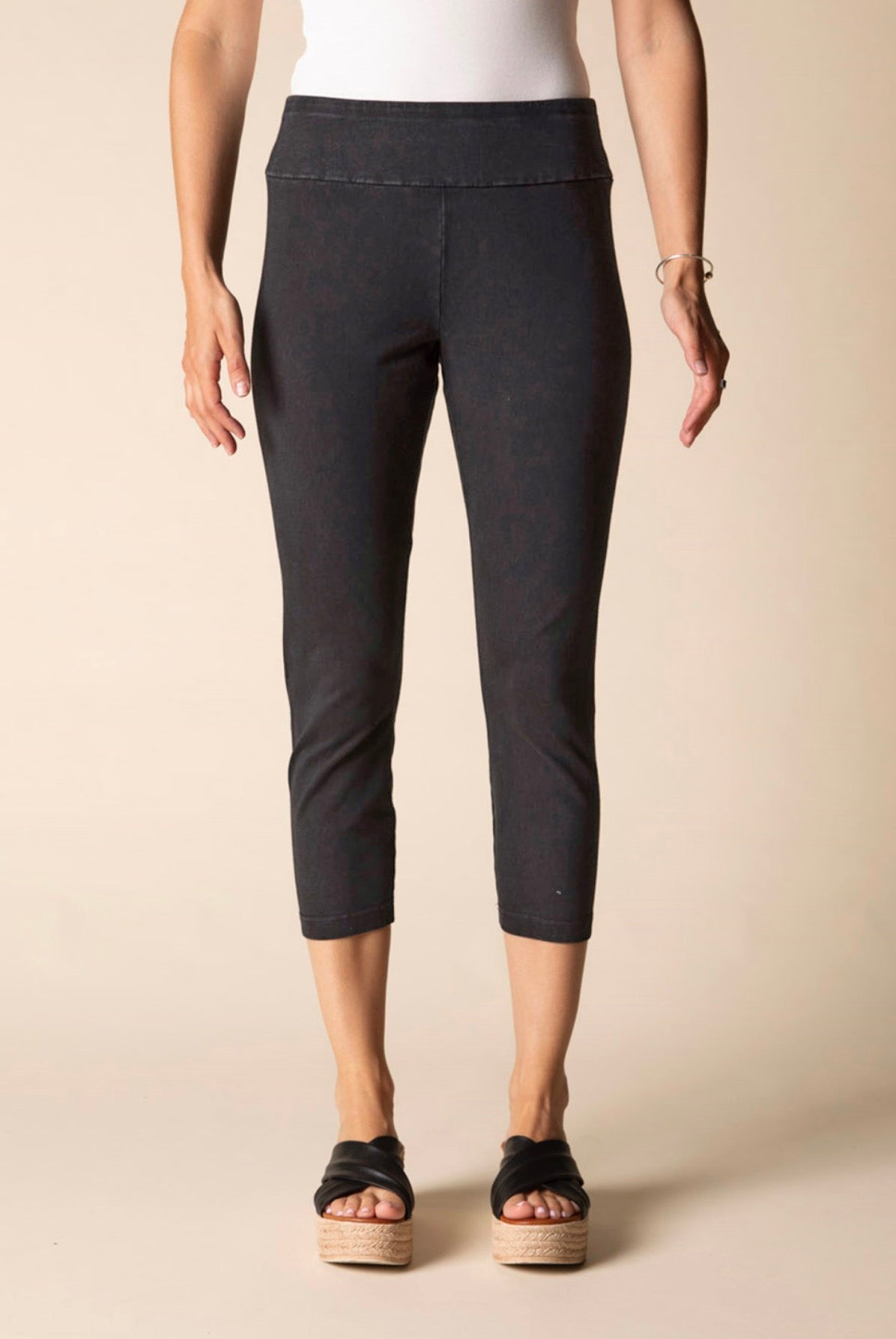 HABITAT STONEWASH COTTON KNITS CROP PANT