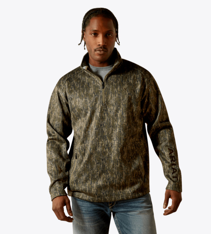 ARIAT Caldwell Logo 1/4 Zip Sweater