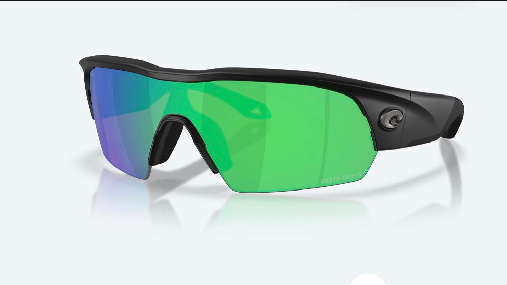 Costa Pilothouse Pro- Matte Black/Green Mirror 580P