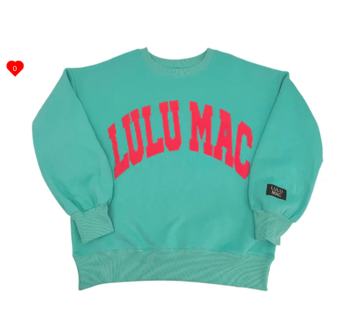 LULU MAC SWEATSHIRT MINT/CORAL - PUFF