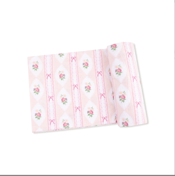 Angel Dear Ogee Lace Floral - Swaddle Blanket