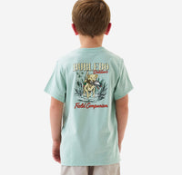 Burlebo-Boy’s Tee - field companion -Heather sage