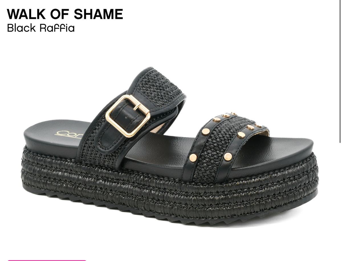 Corkys WALK OF SHAME
Black Raffia