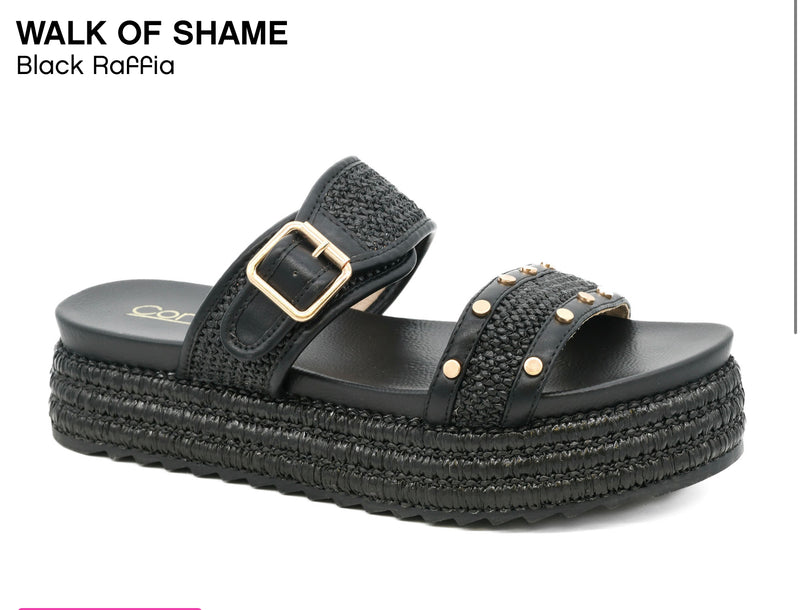 Corkys WALK OF SHAME
Black Raffia