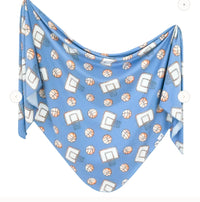 Copper Pearl Knit Swaddle Blanket