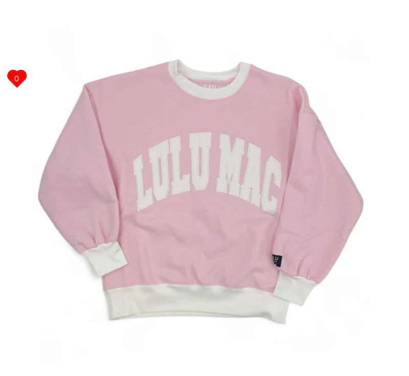 LULU MAC COLOR BLOCK PINK/WHITE - STITCH