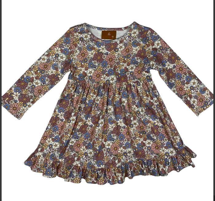 Millie Jay Rose Floral L/S Dress