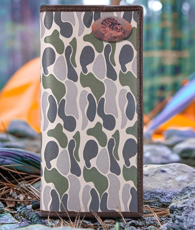 Zep-Pro SECRETARY OLD SCHOOL CAMO LEATHER WALLET