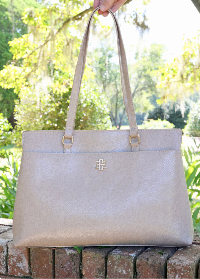 Caroline Hill Lexi Versatile Tote Taupe ES