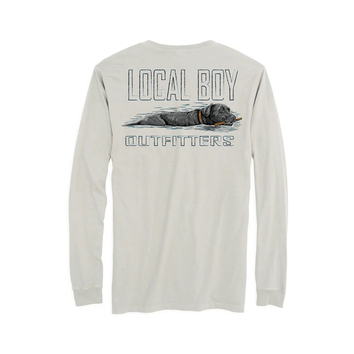 Local Boy-Youth L/S Fetch Black Lab T-Shirt