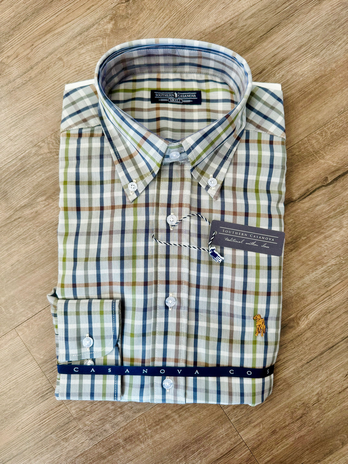 Southern Casanova-LS Button Down-Deer Path Check