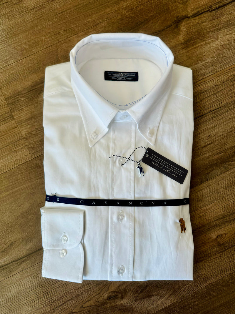 Southern Casanova-LS Button down-white Oxford