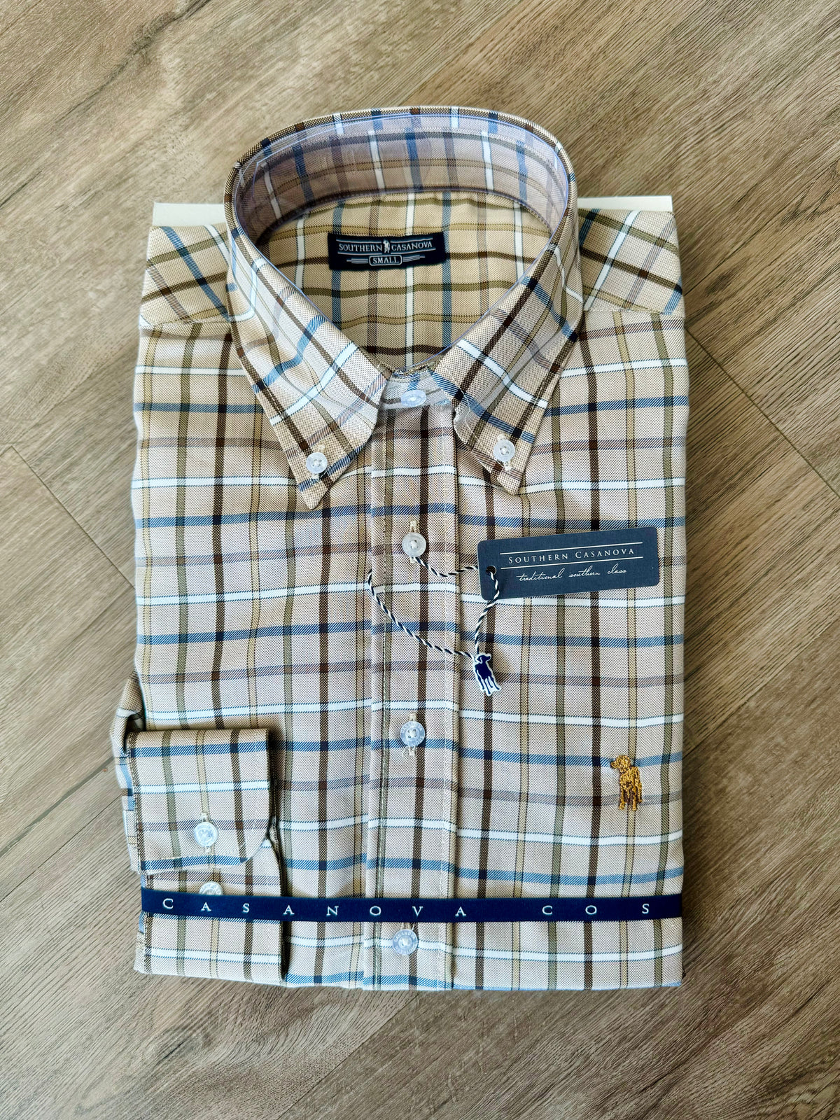 Southern Casanova-LS Button down-Hardwood Check