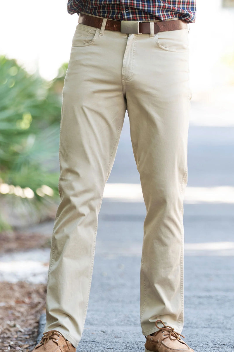 Coastal Cotton - Performance Five Pocket Pant - Wheat