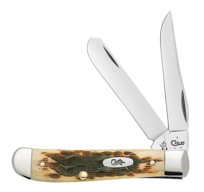 Case Knives - Amber Bone Peach Seed Jig
