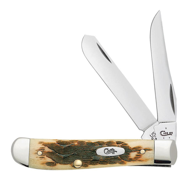 Case Knives - Amber Bone Peach Seed Jig