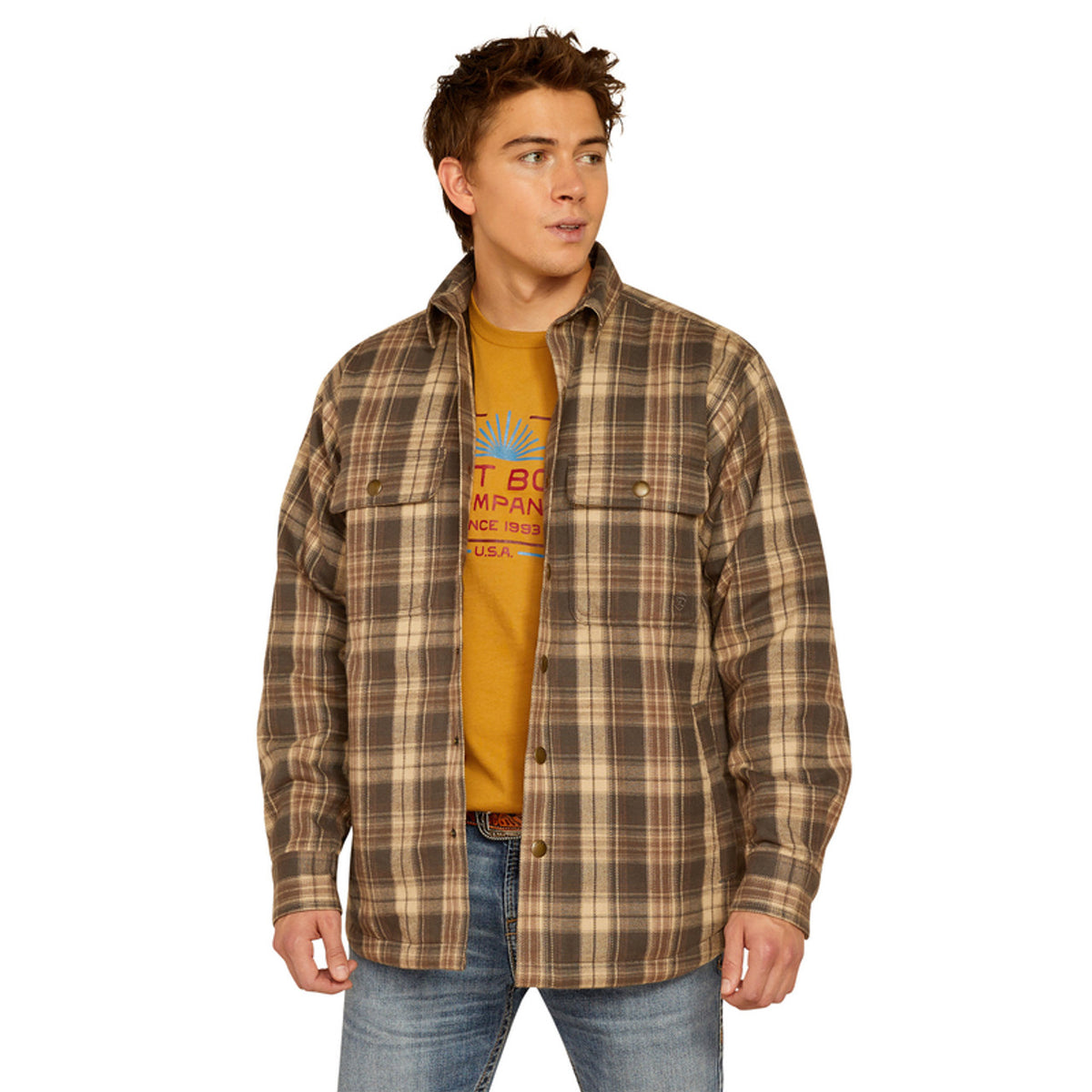 ARIAT-HERNERT RETRO SHIRT JACKET - MENS JACKET