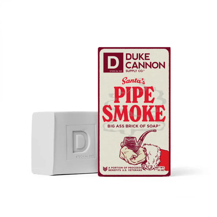 Duke Cannon -  BIG ASS BRICK OF SOAP -SANTA'S PIPE SMOKE